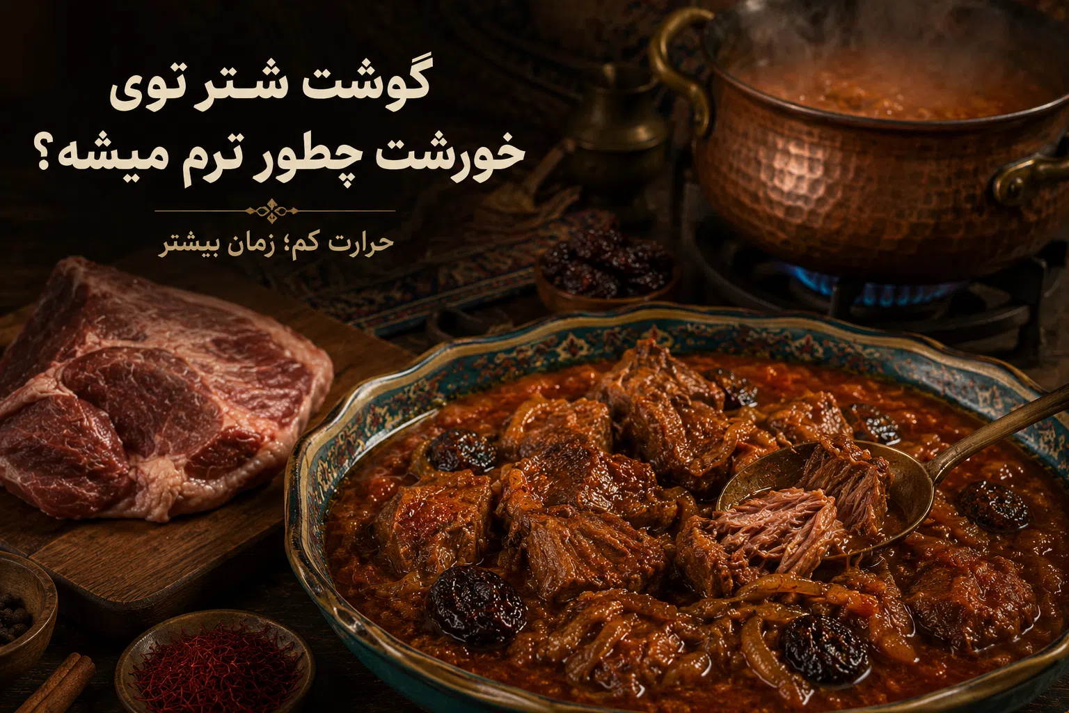 طرز تهیه خورشت با گوشت شتر