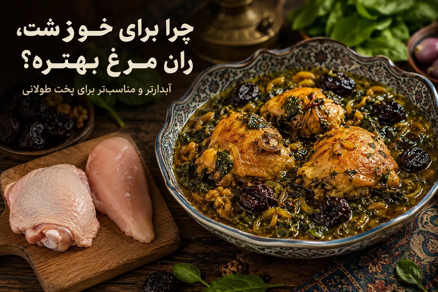 طرز تهیه خورشت با گوشت مرغ