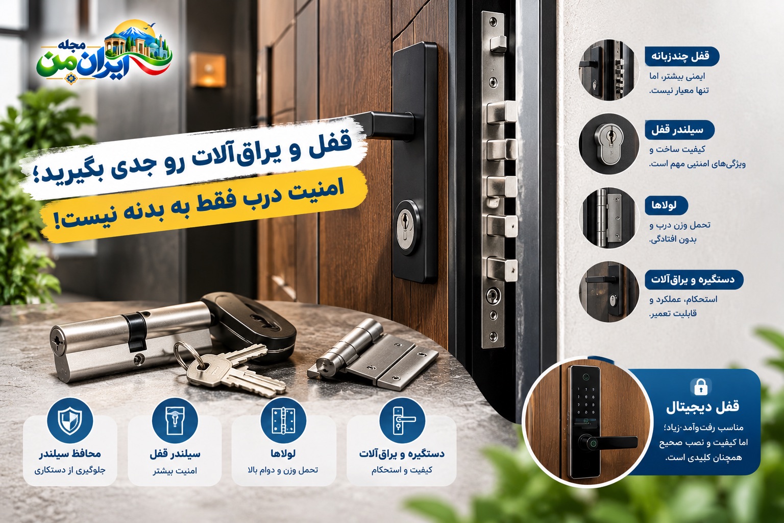 این قفل با کیفیت است که از ورود سارق به خانه جلوگیری میکند!